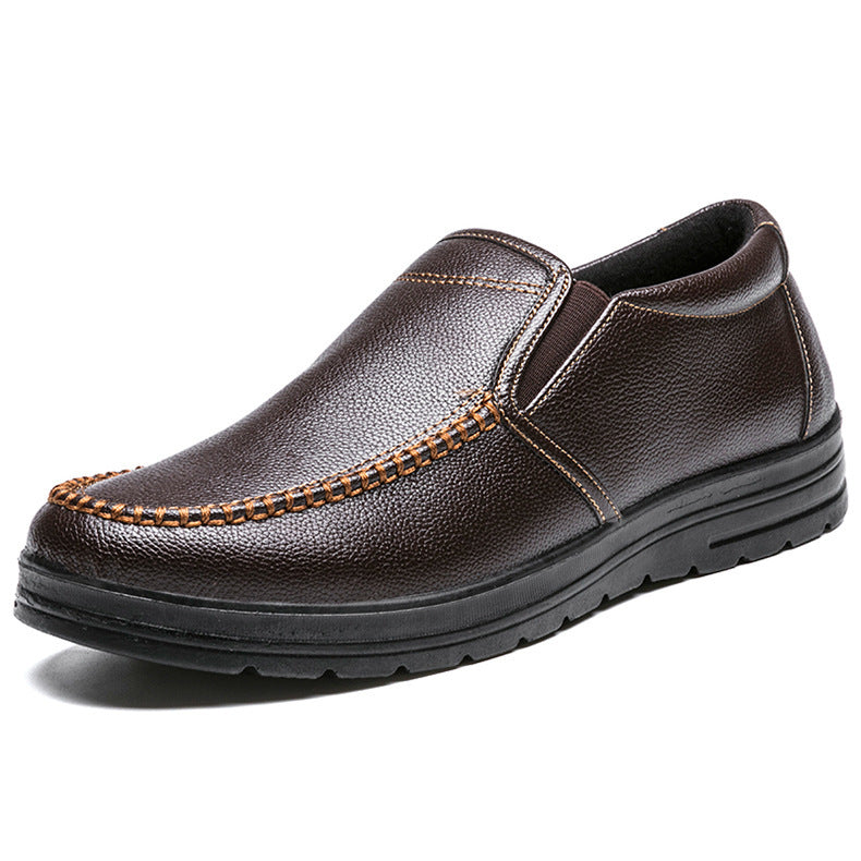 Zapatos de cuero Zapatos de cuero británicos para hombres Zapatos casuales