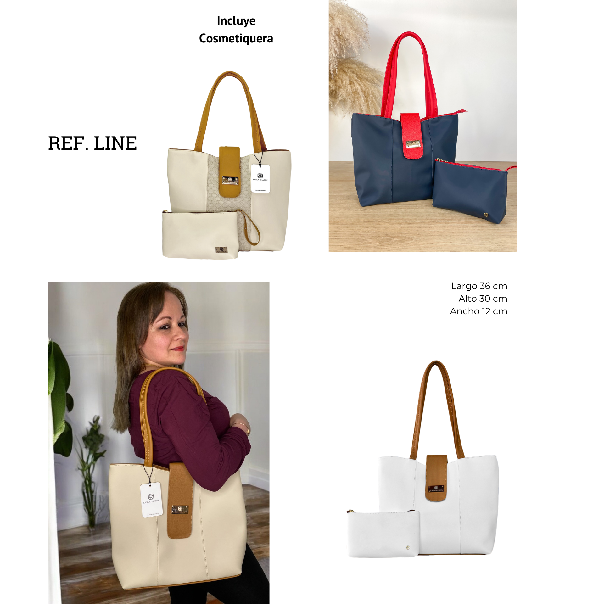 Bolso Karla Chacon Line Blanco