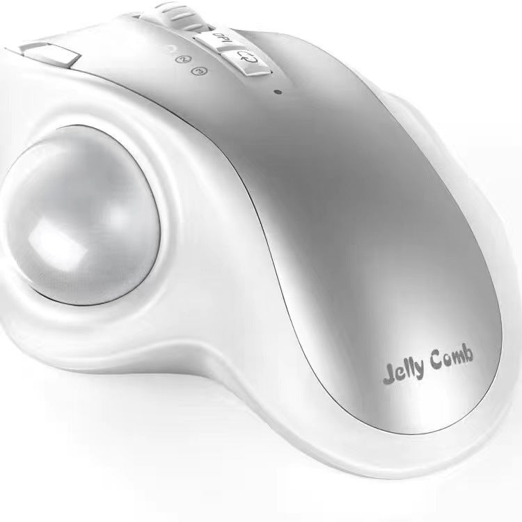 Ratón inalámbrico Trackball recargable 2,4G Bluetooth ratón luminoso de modo dual