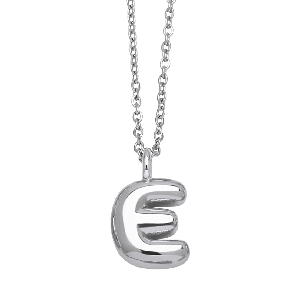 Collar con colgante de 26 letras en inglés chapado en oro y cobre, cadena de clavícula con personalidad de nicho